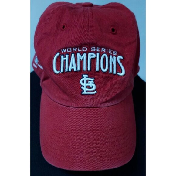 St. Louis Cardinals MLB Red Large 10 Times World Series Champions Logo Hat Cap - Picture 1 of 10
